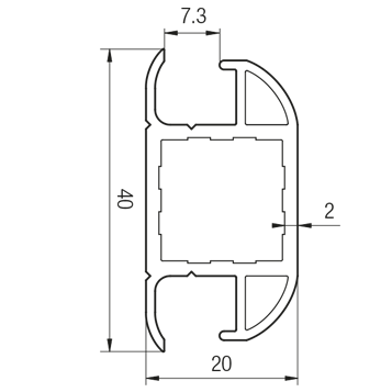 Profilato 20-2VL tamponato