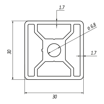 Profilo 30×30 – 0 cave