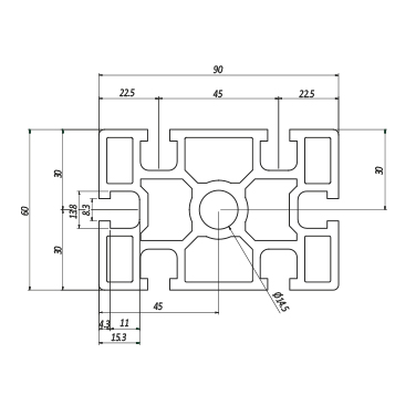 Profilo 60×90 – 6 cave