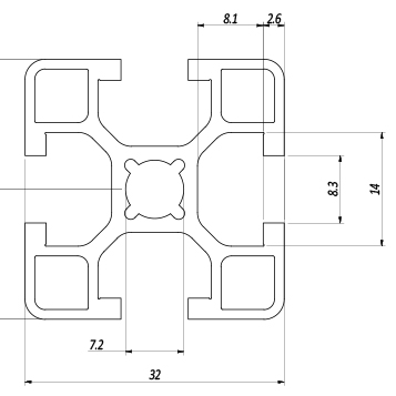 Profilo 32×32 – 4 cave