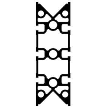 Profilo guida a V 90° 60×180