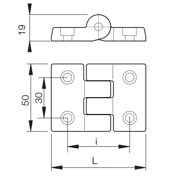 Cerniera 69,5/68×50