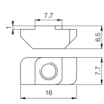 Cursore a martello 7.7×16