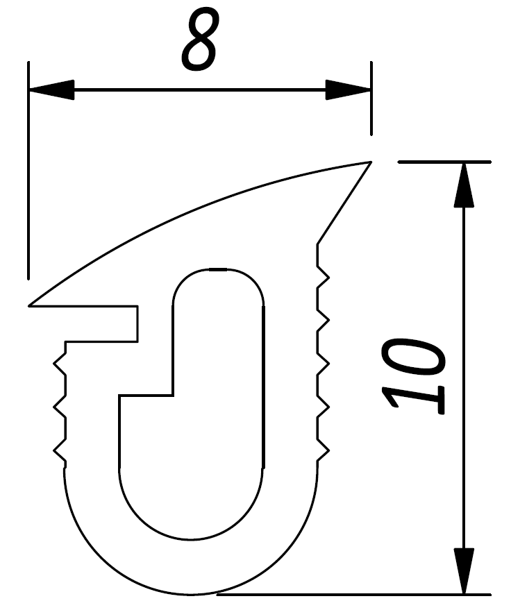 Guarnizione interna GV52 per pannelli