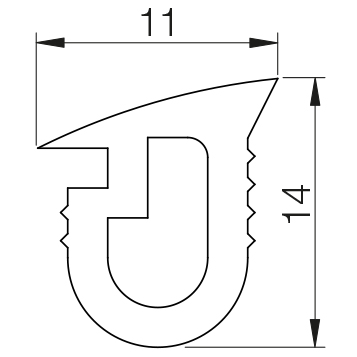 Guarnizione interna GV53 per pannelli