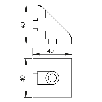 Squadretta 40×40