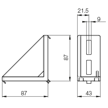 Squadretta 43×87