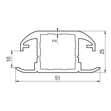 Profilato 25-2VL tamponato