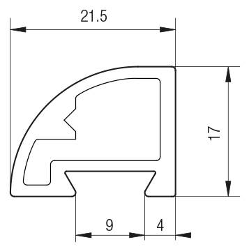 Cornice 30 materiale plastico