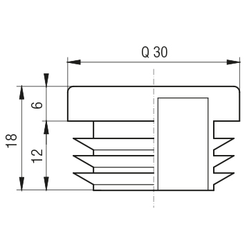 Tappo tubolare 30