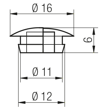 Tappo per foro 11
