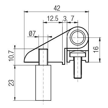 Kit cerniera comando micro