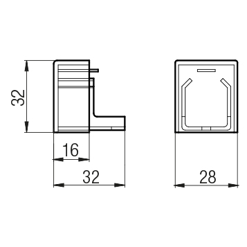 Tappo per canalina 25×30