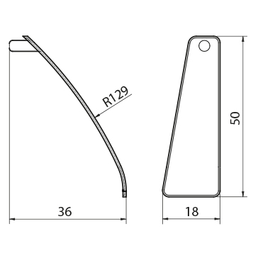 Tappo Coprivite DX/SX per maniglia SERIE MAXI