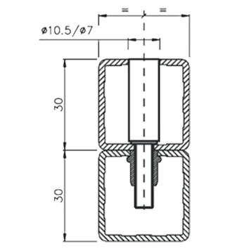 Vite h=28/M6 x 16