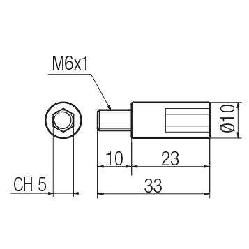 Vite h=23/M6 x 10