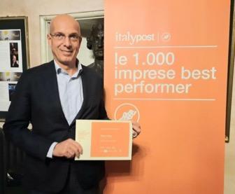 Il Presidente di Dierre Group Giuseppe Rubbiani ha ritirato il premio 1.000 Imprese Best Performer 